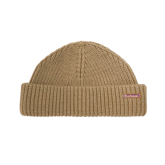 Barbour Mosely Beanie in Mushroom