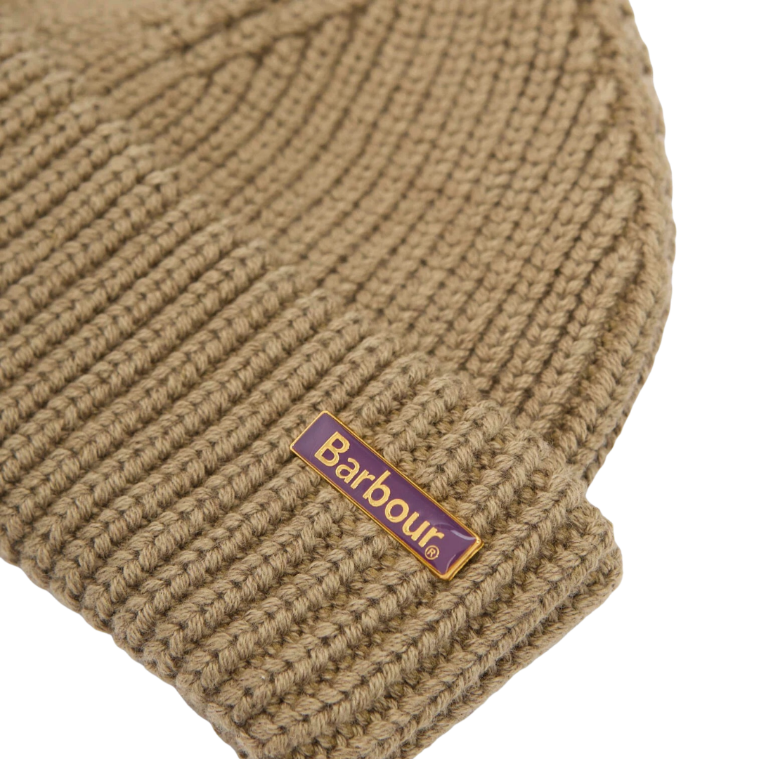 Barbour Mosely Beanie in Mushroom