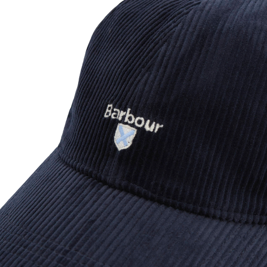 Barbour Preston Cord Cap in Navy