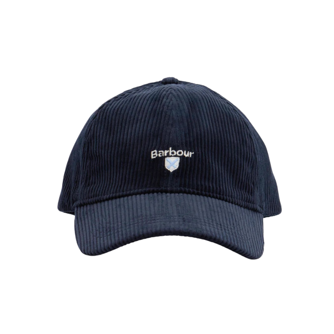 Barbour Preston Cord Cap in Navy