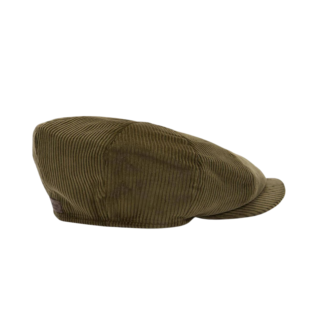 Barbour Westdale Baker Boy Cap in Olive