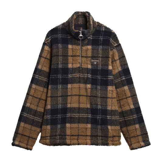 Barbour Tartan Fleece Half Zip Birchwood Dress Tartan