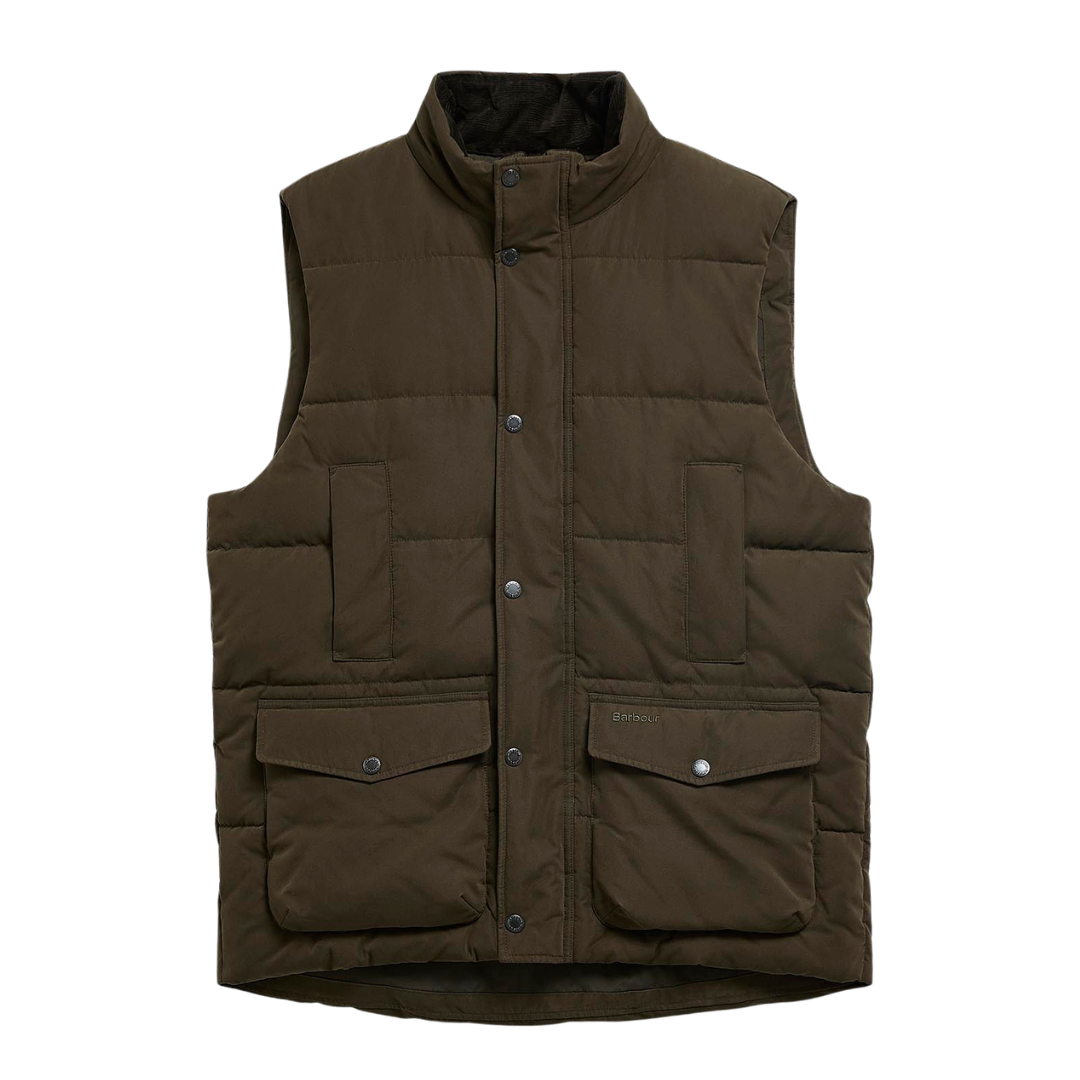 Barbour Lonnen Gilet in Dark Sage
