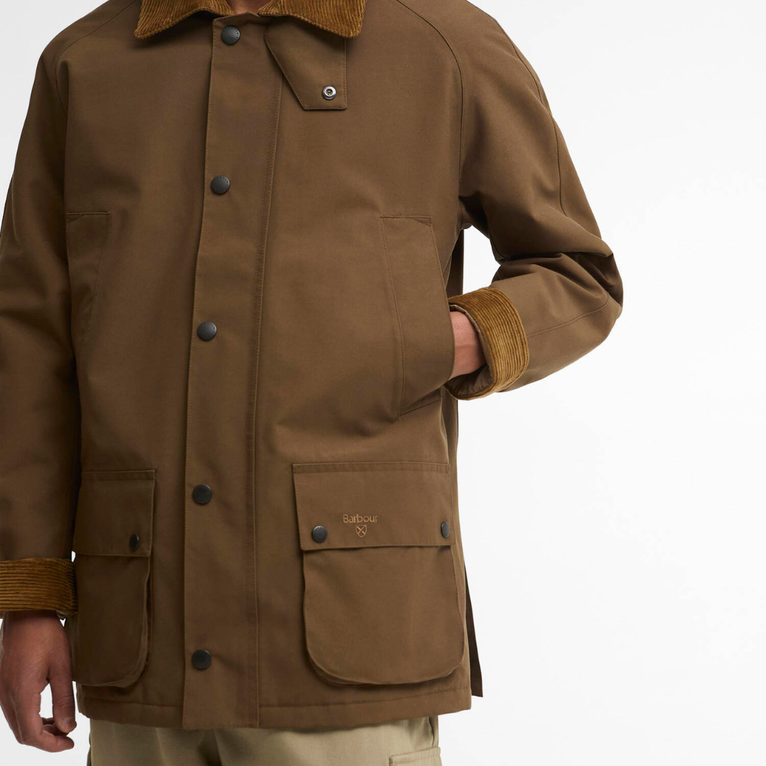 Barbour Winter Ashby Jacket in Dark Sand