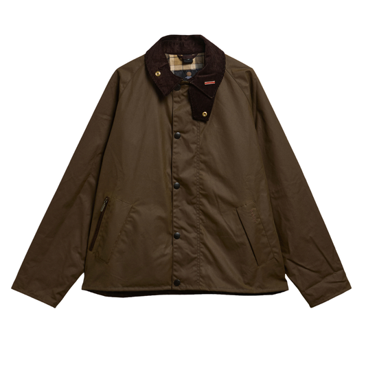 Barbour Icons Transport Wax Jacket in Brown