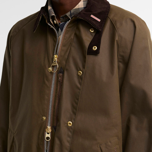 Barbour Icons Transport Wax Jacket in Brown