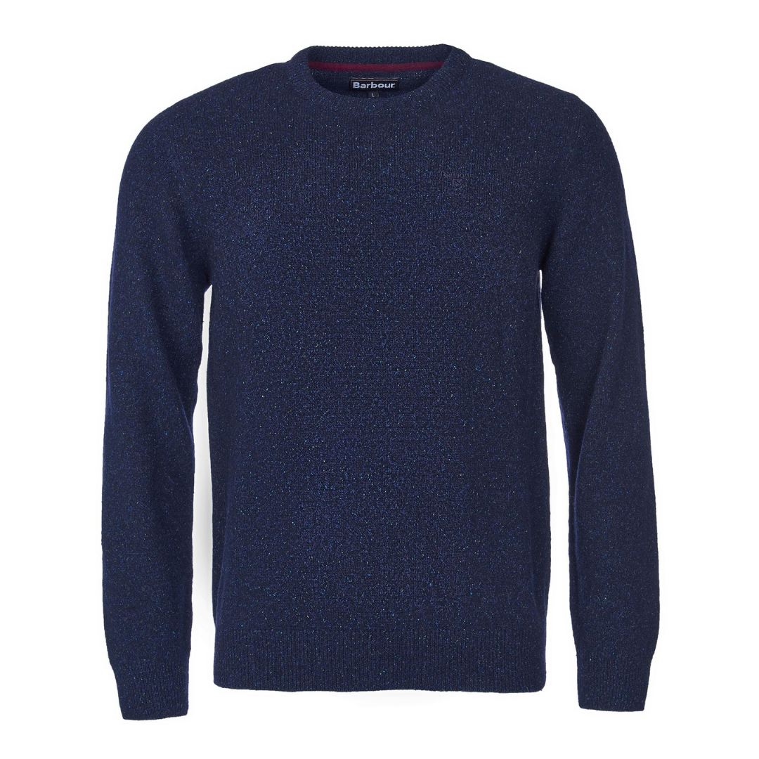Barbour Essential Tisbury Crew Jumper in Navy