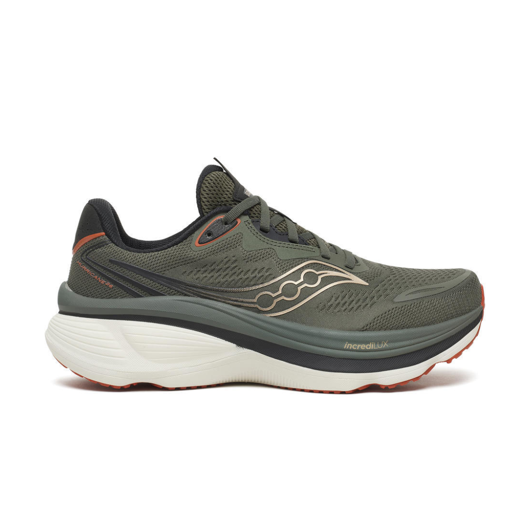 Zapatillas Saucony Hurricane 26 en verde militar/negro