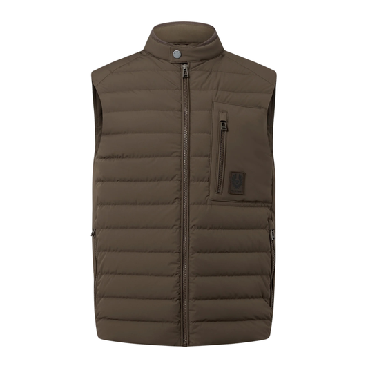 Belstaff Chassis Gilet in Army Olive