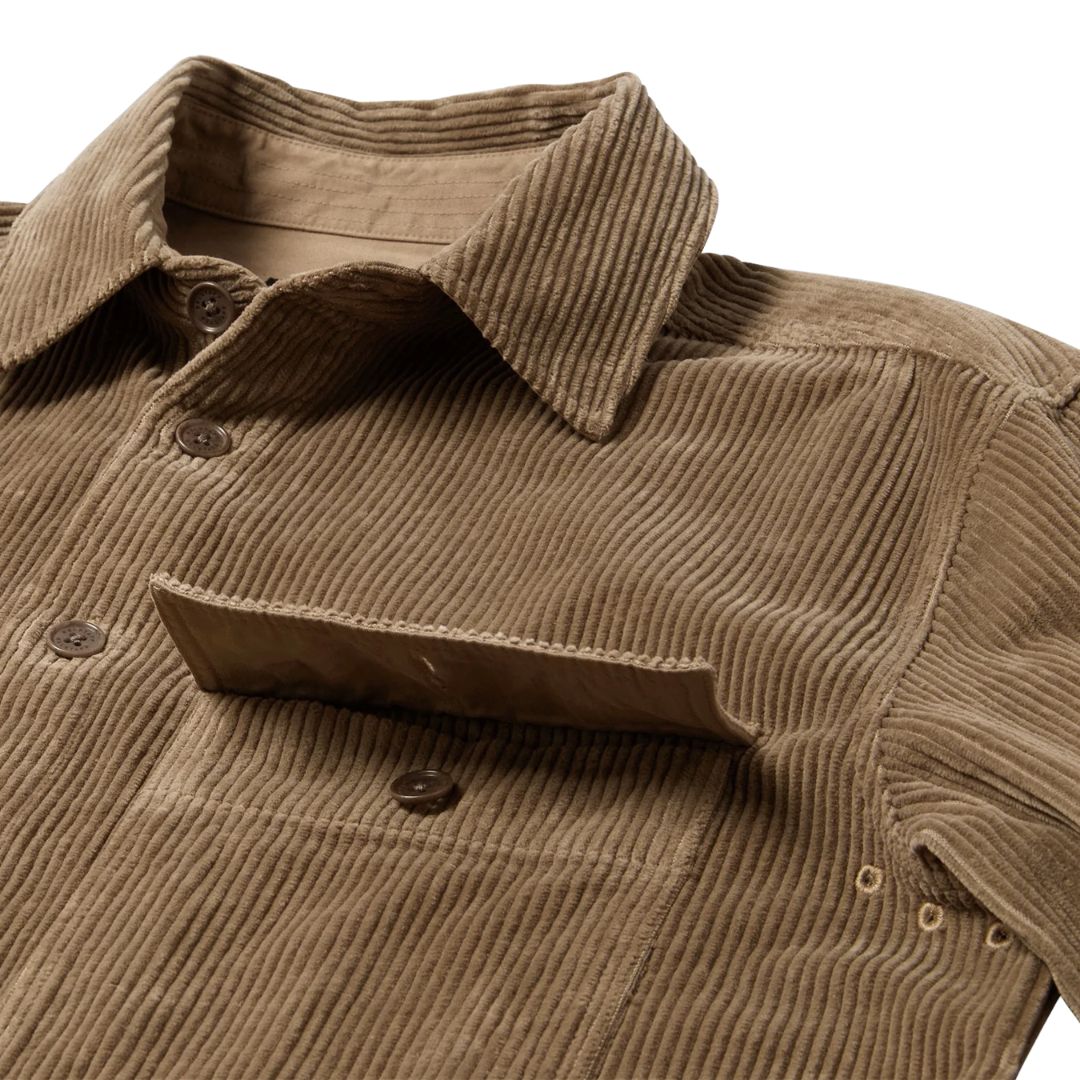 Belstaff Ravine Corduroy Shirt in Dusty Taupe