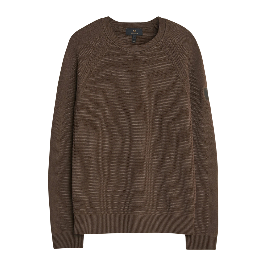 Belstaff Bradwell Crewneck Jumper in Army Olive