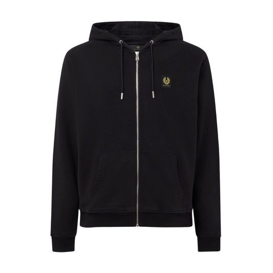 Sudadera con capucha Belstaff con cremallera completa en negro