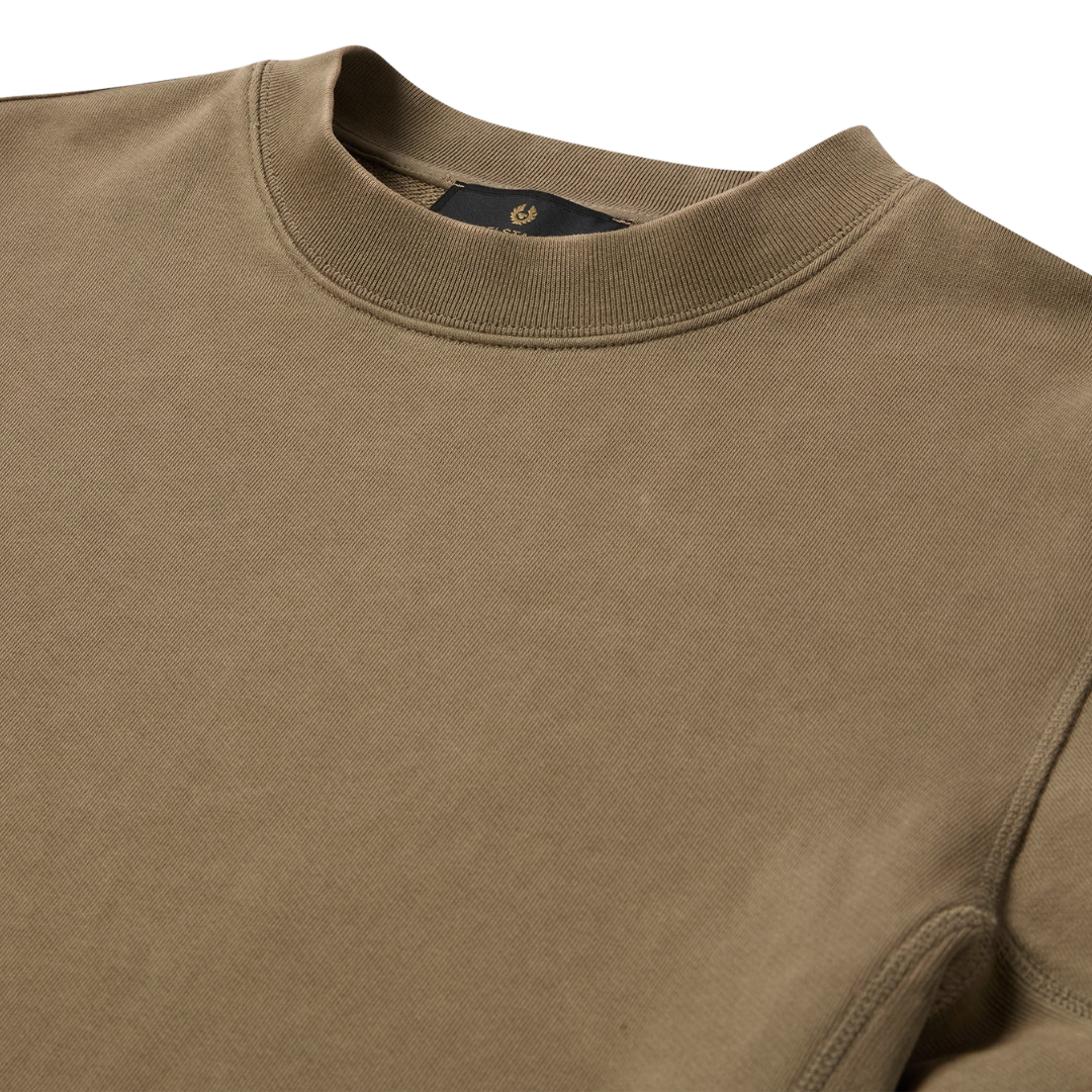 Belstaff Valley Garment Dye Sweatshirt KHAKI