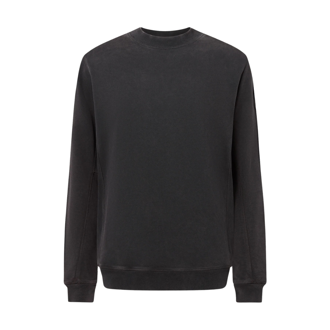 Belstaff Valley Garment Dye Sweatshirt in Washed Black