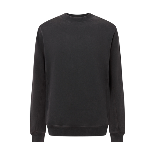 Belstaff Valley Garment Dye Sweatshirt in Washed Black
