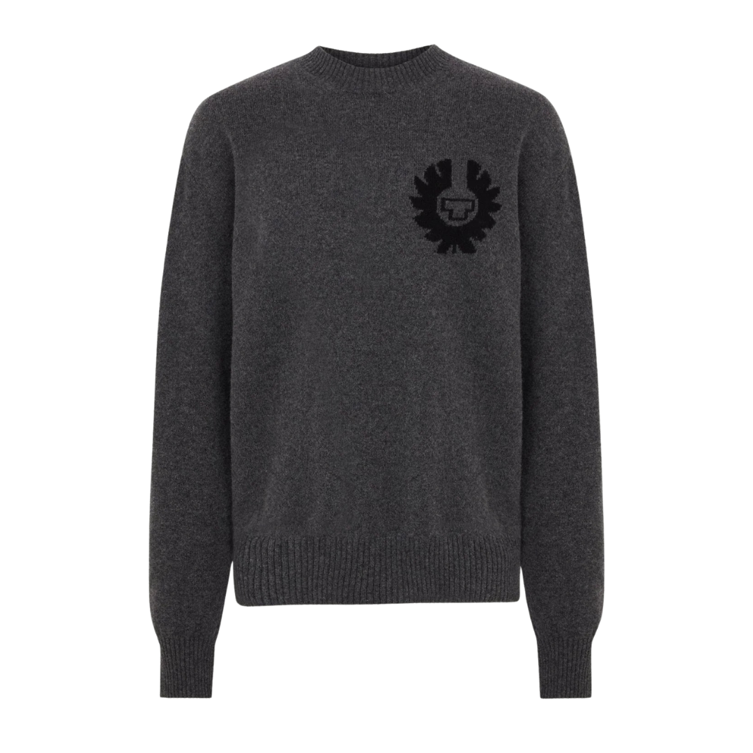 Belstaff Competition Crew Jumper in Charcoal