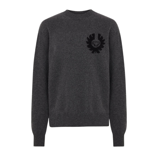 Belstaff Competition Crew Jumper in Charcoal