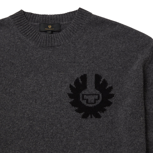 Belstaff Competition Crew Jumper in Charcoal
