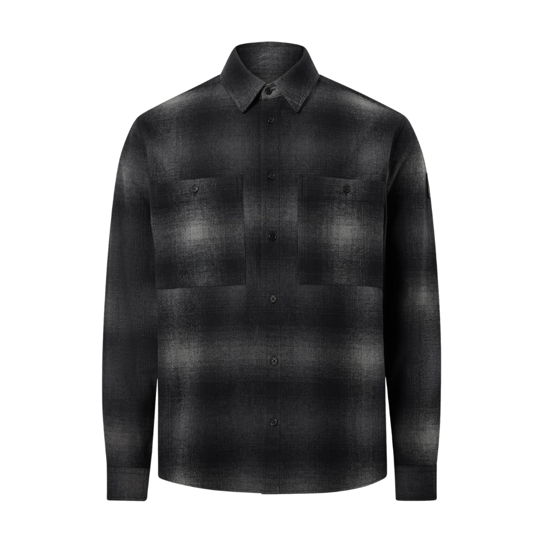 Belstaff Outpost Flannel Shirt in Black