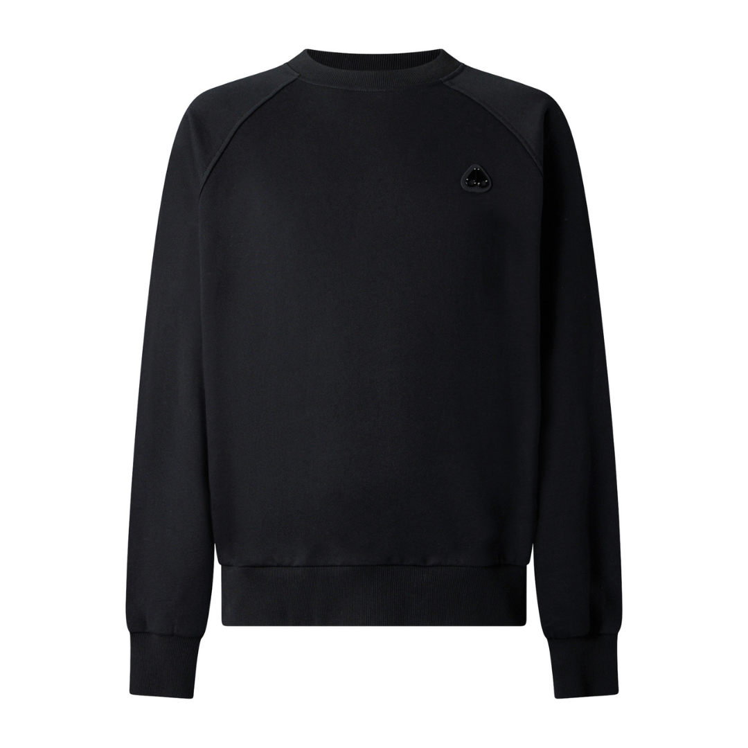 Moose Knuckles Yul Crewneck Sweatshirt in Black
