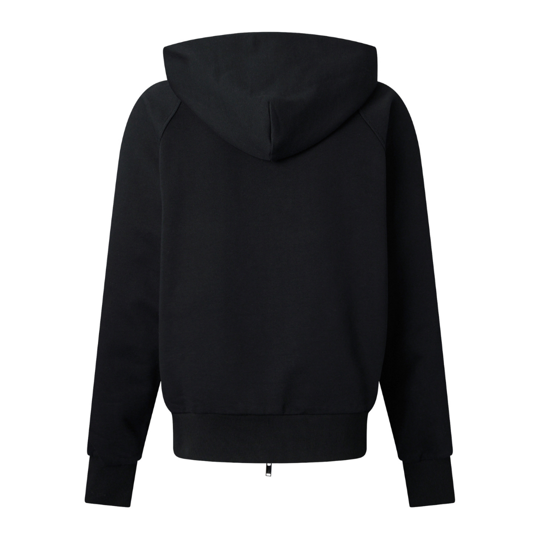 Moose Knuckles Yul Zip Up Hoody in Black