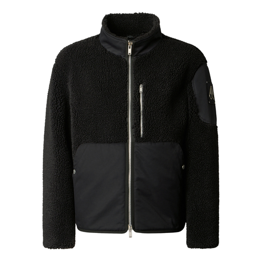 Moose Knuckles Saglek Fleece Jacket in Black