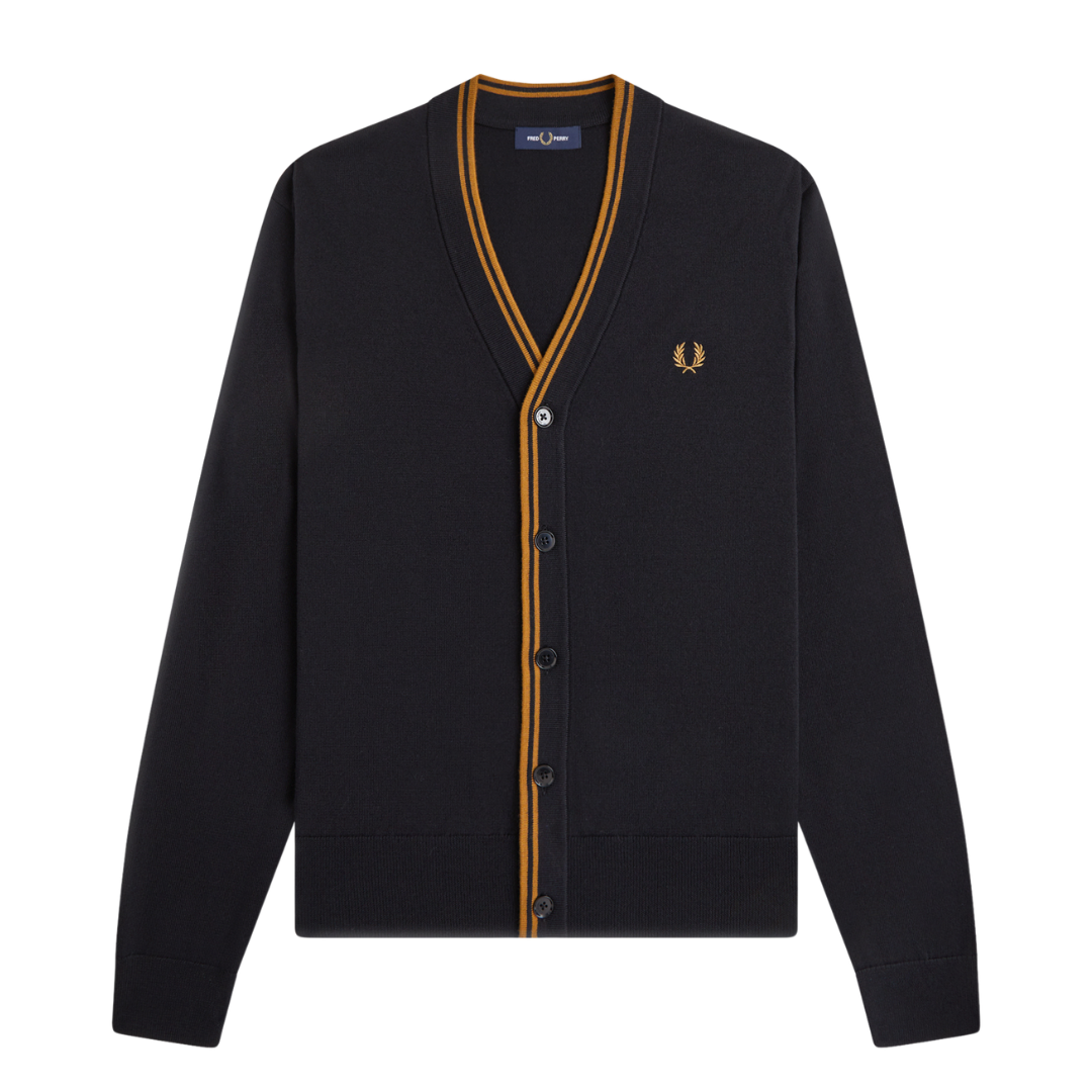 Fred Perry Classic Cardigan in Black