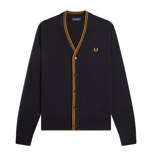 Fred Perry Classic Cardigan in Black