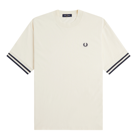 Fred Perry Bold Tipped T-Shirt in Ecru