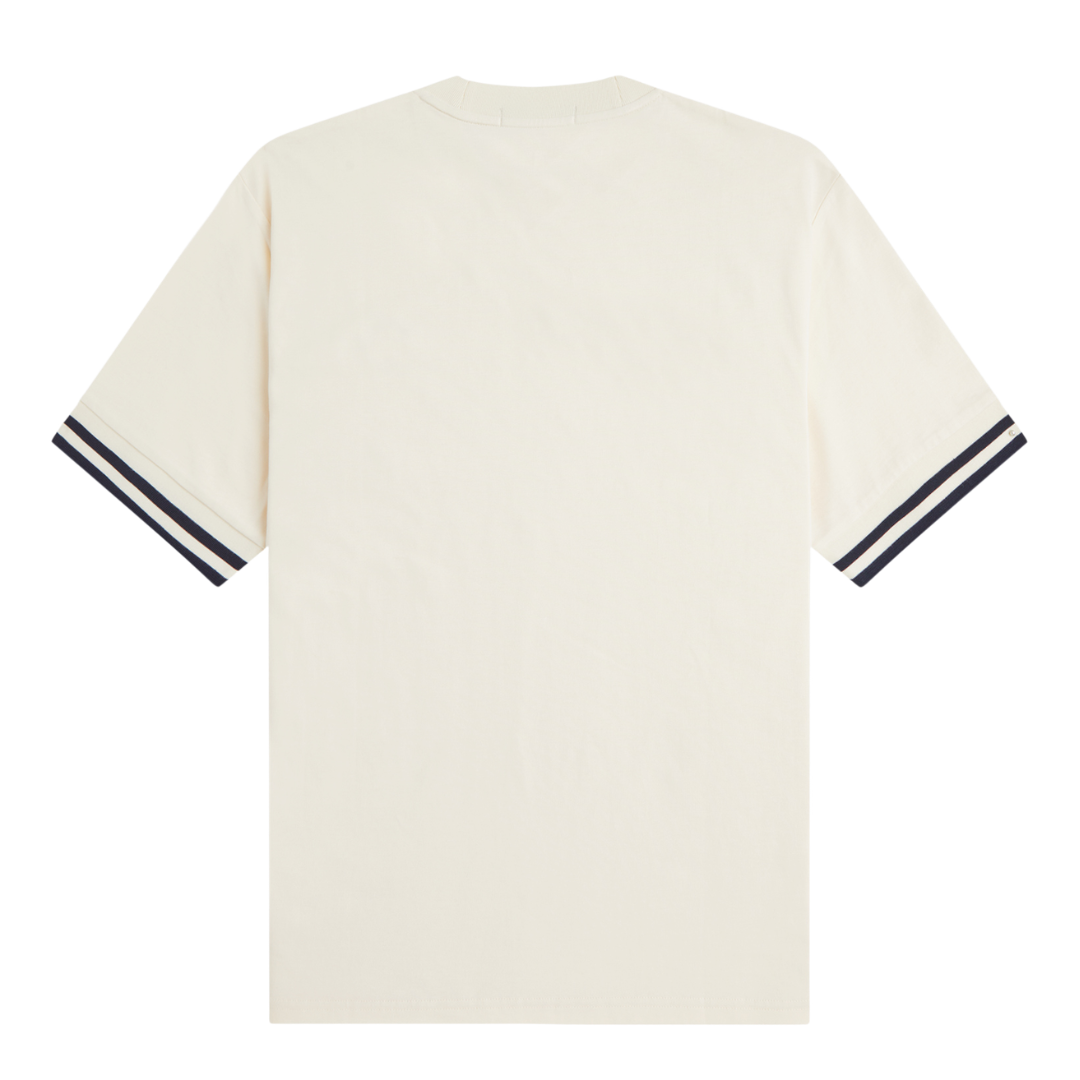 Fred Perry Bold Tipped T-Shirt in Ecru