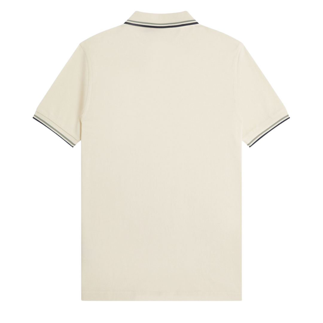 Fred Perry Twin Tipped Polo in Ecru