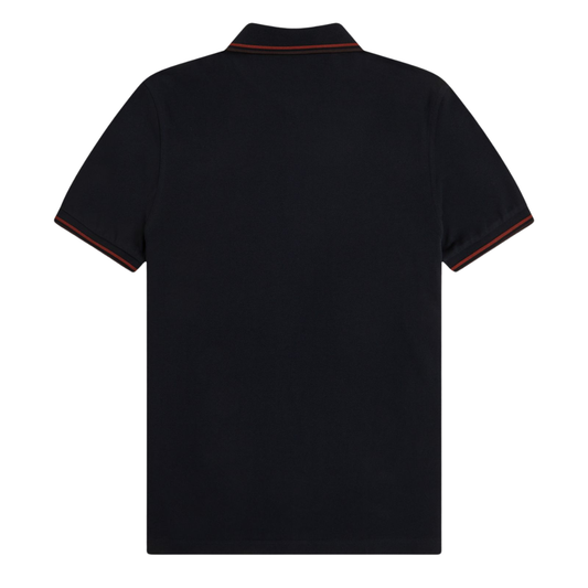 Fred Perry Twin Tipped Polo in Navy