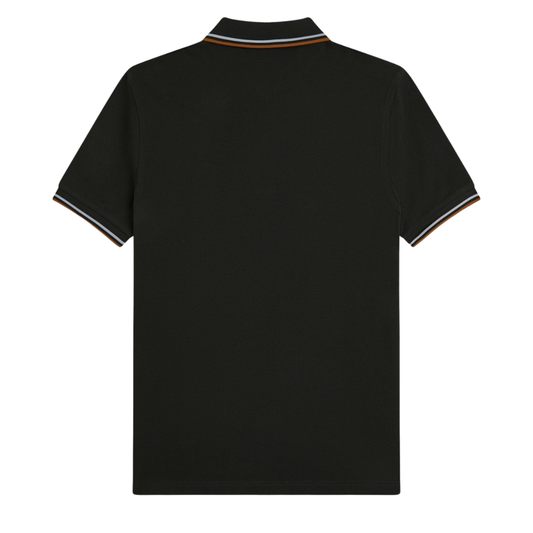 Fred Perry Twin Tipped Polo in Night Green