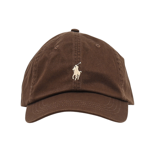 Ralph Lauren Twill Sports Cap in Cooper Brown