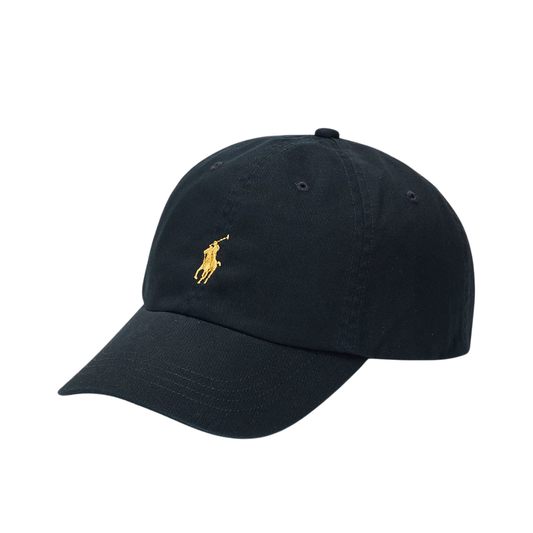 Ralph Lauren Twill Sports Cap in Black