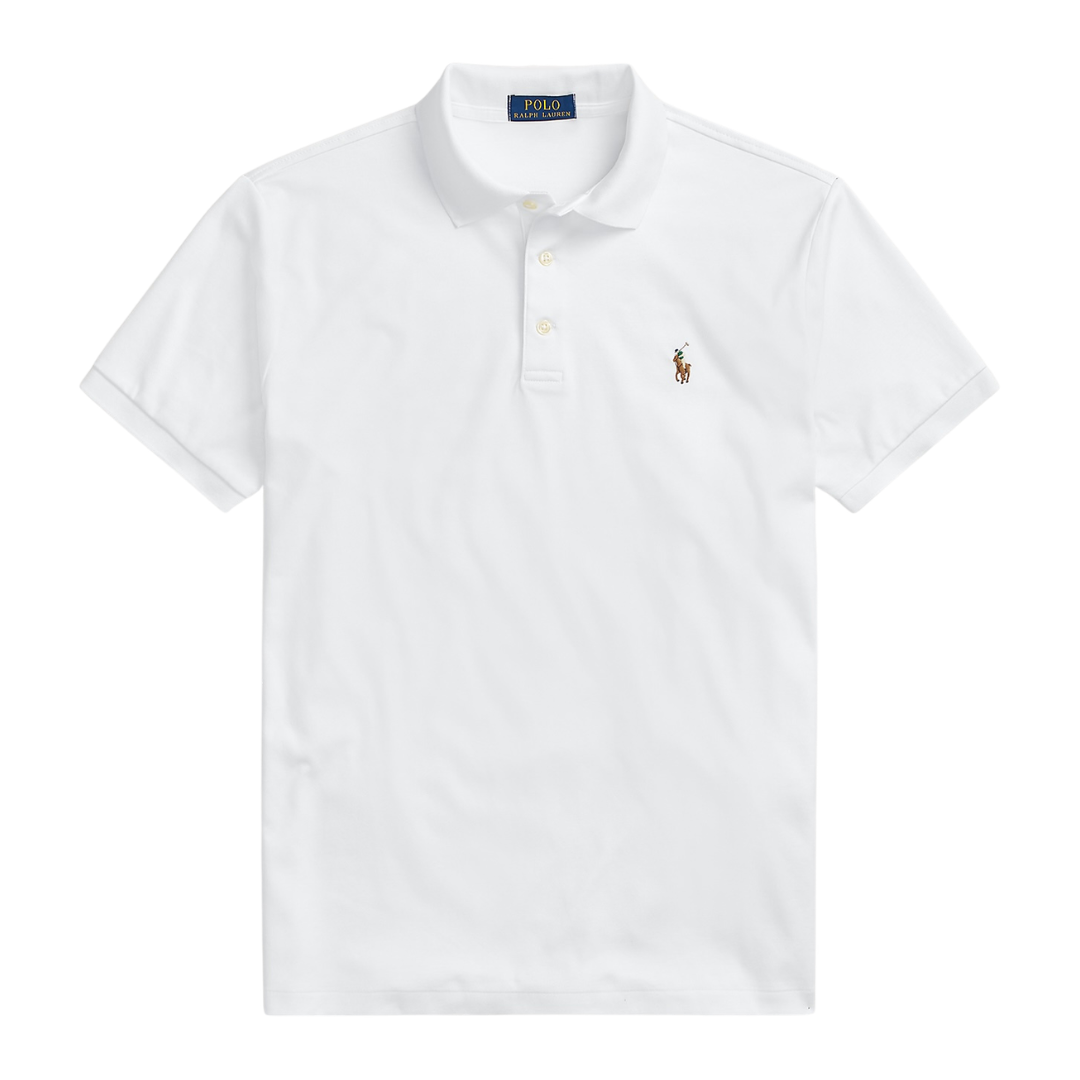 Ralph Lauren Custom Slim Fit Polo Shirt in White