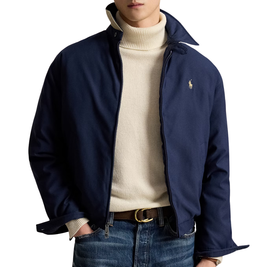 Ralph Lauren Down Harrington Jacket in Navy