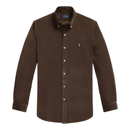 Ralph Lauren Corduroy LS Shirt in Nutmeg Brown