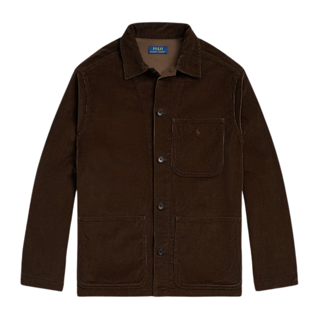 Ralph Lauren Corduroy Overshirt in Nutmeg Brown