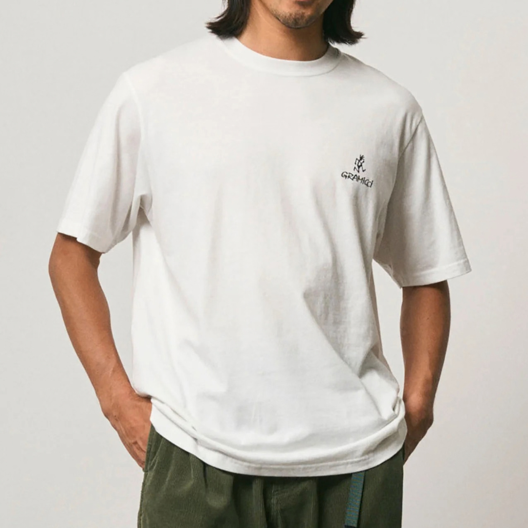 Gramicci One Point Logo T-Shirt in White