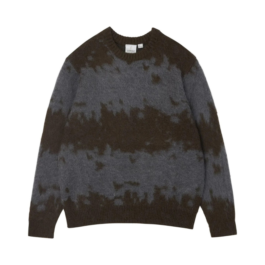 Gramicci Mohair Splatter Sweater in Slate Splatter