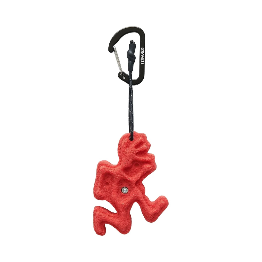 Gramicci Running Man Climbing Key Chain in Red