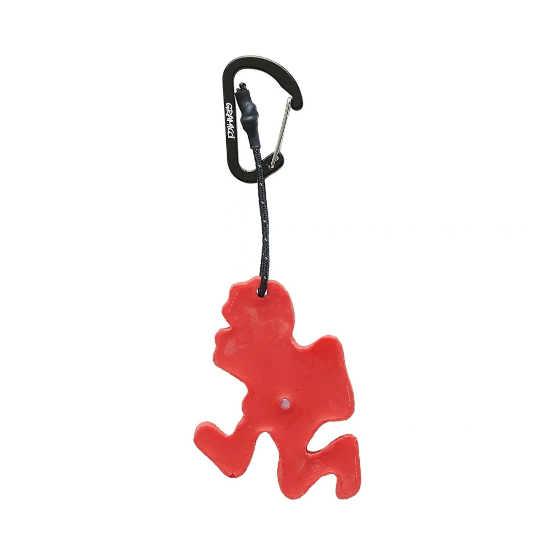 Gramicci Running Man Climbing Key Chain in Red