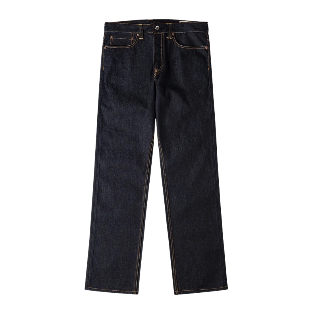 Evisu White Seagull Regular Fit Jeans in Raw Indigo