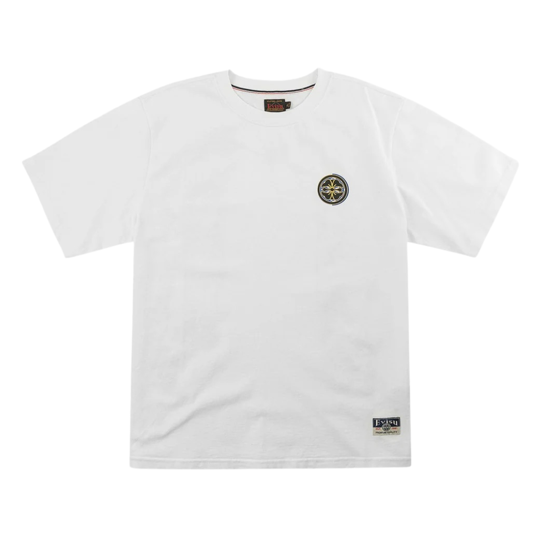 Evisu Flying Dragon Daicock T-Shirt in Off White