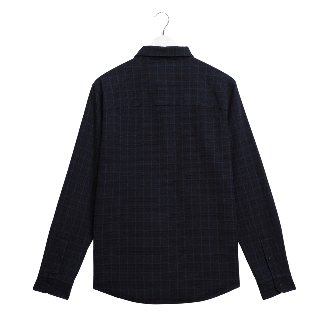 Wax London Shelly Shirt in Navy & Black