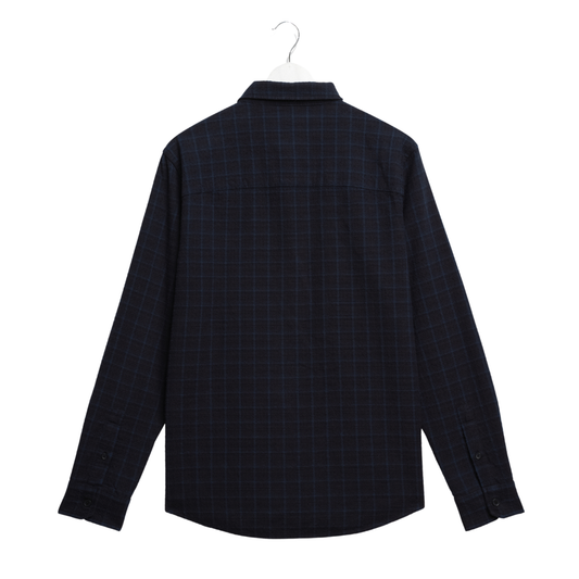 Wax London Shelly Shirt in Navy & Black
