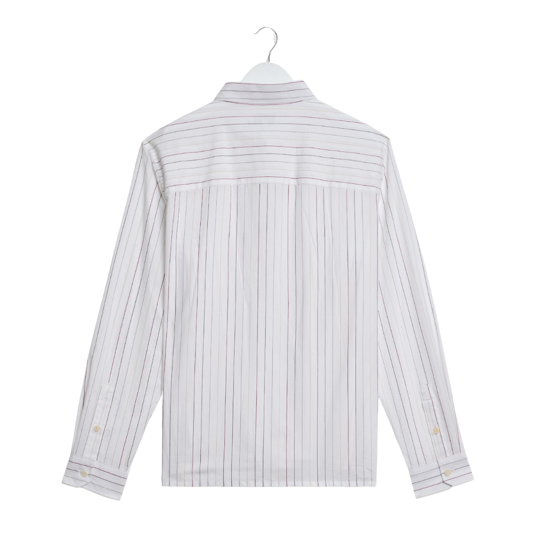 Wax London Halcomb Shirt in Ecru-Multi