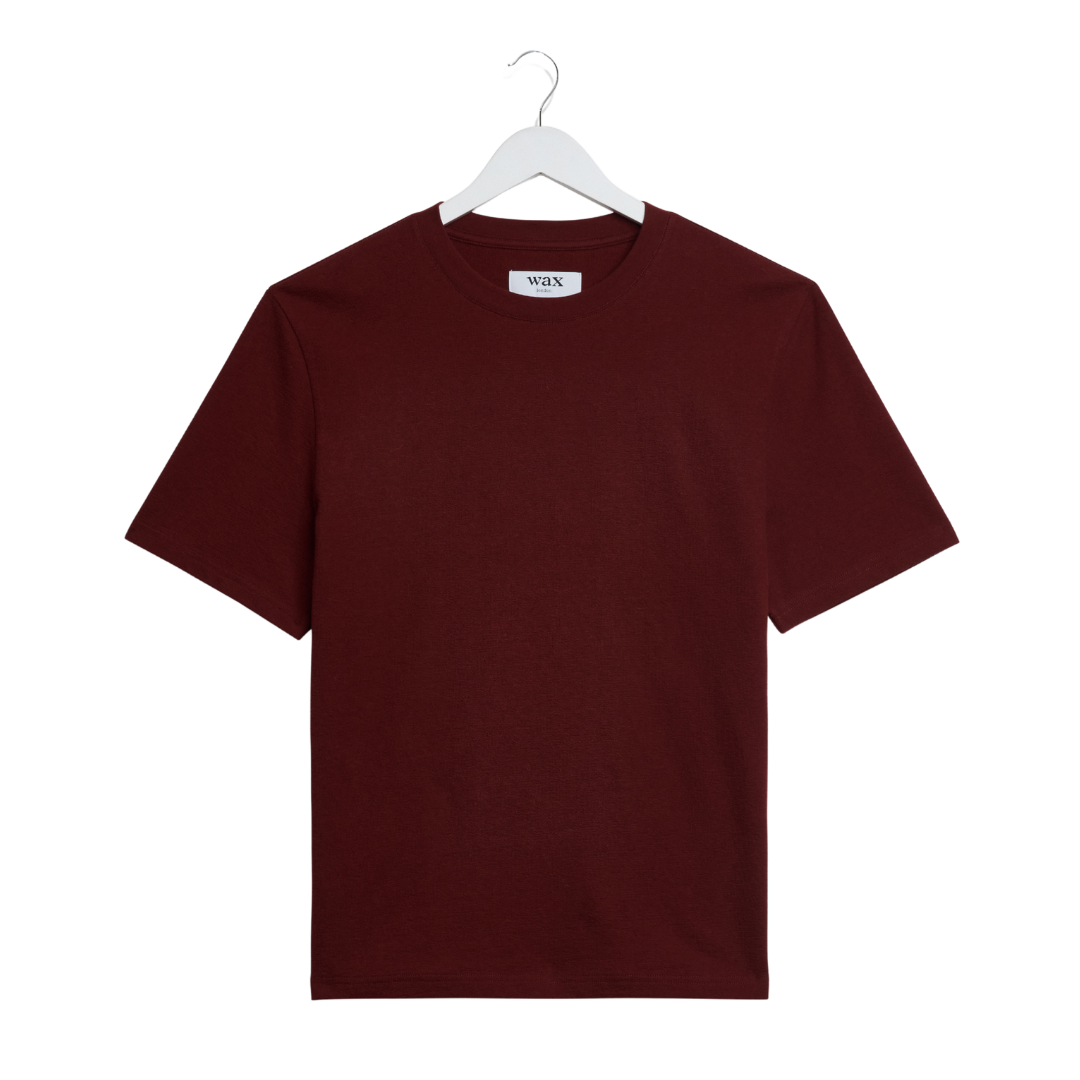 Wax London Dean T-Shirt in Maroon