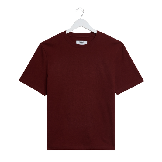 Wax London Dean T-Shirt in Maroon